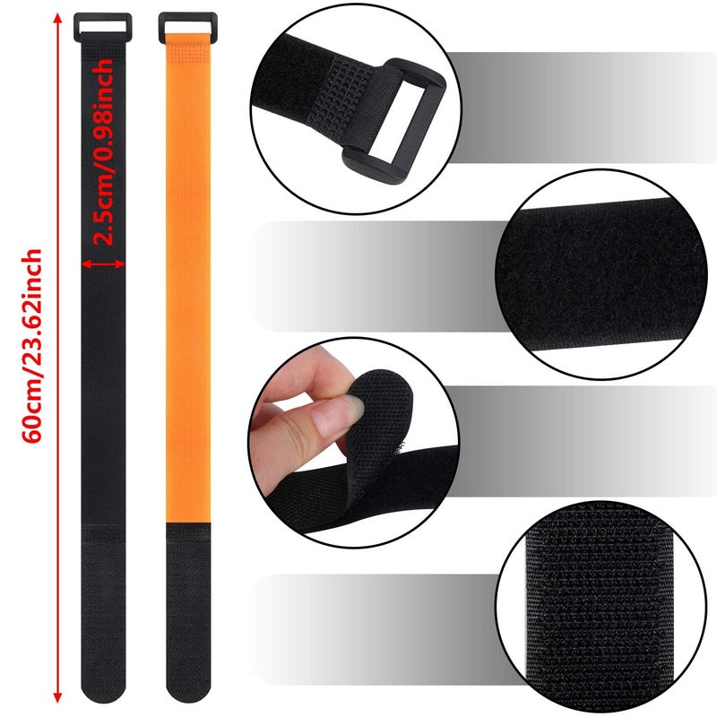 SANNIX Bike Rack Straps, Adjustable Bike Wheel Stabilizer Straps Bike Rack Strap with Hook Road Bike Bicycle Accessories for Camping Equipment Yoga Mats - Image 2
